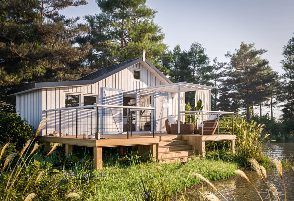 chalet sans permis de construire 40m2