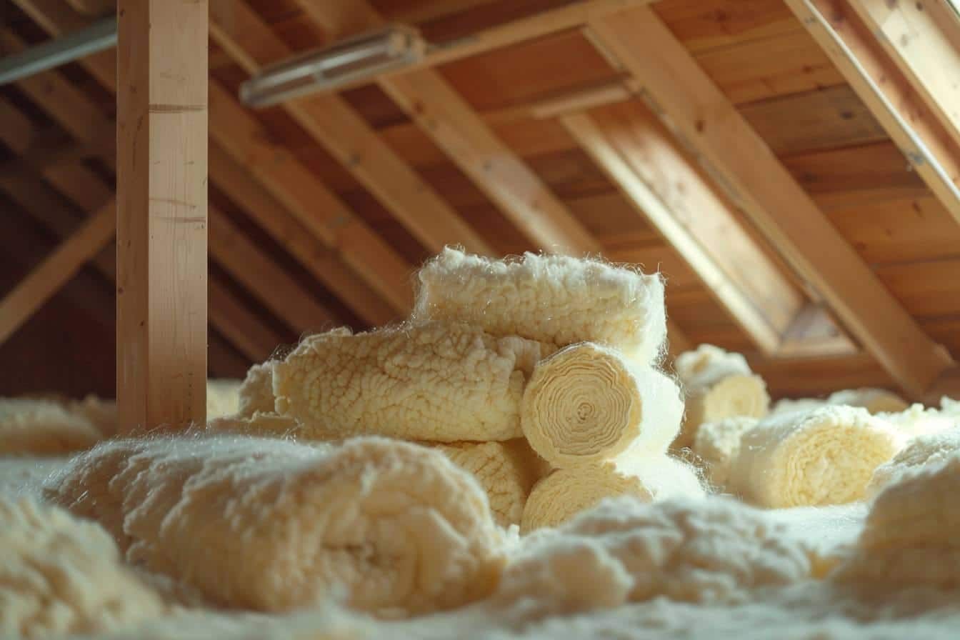 Comment faire tenir la laine de verre entre les chevrons ?